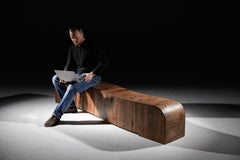 Gallery Bench in Walnut by Jonathan Field