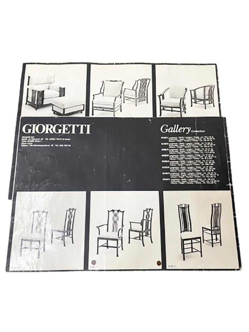 Galerie-Kollektion-Stühle von Giorgetti, Modell 6141/0 im Angebot 4