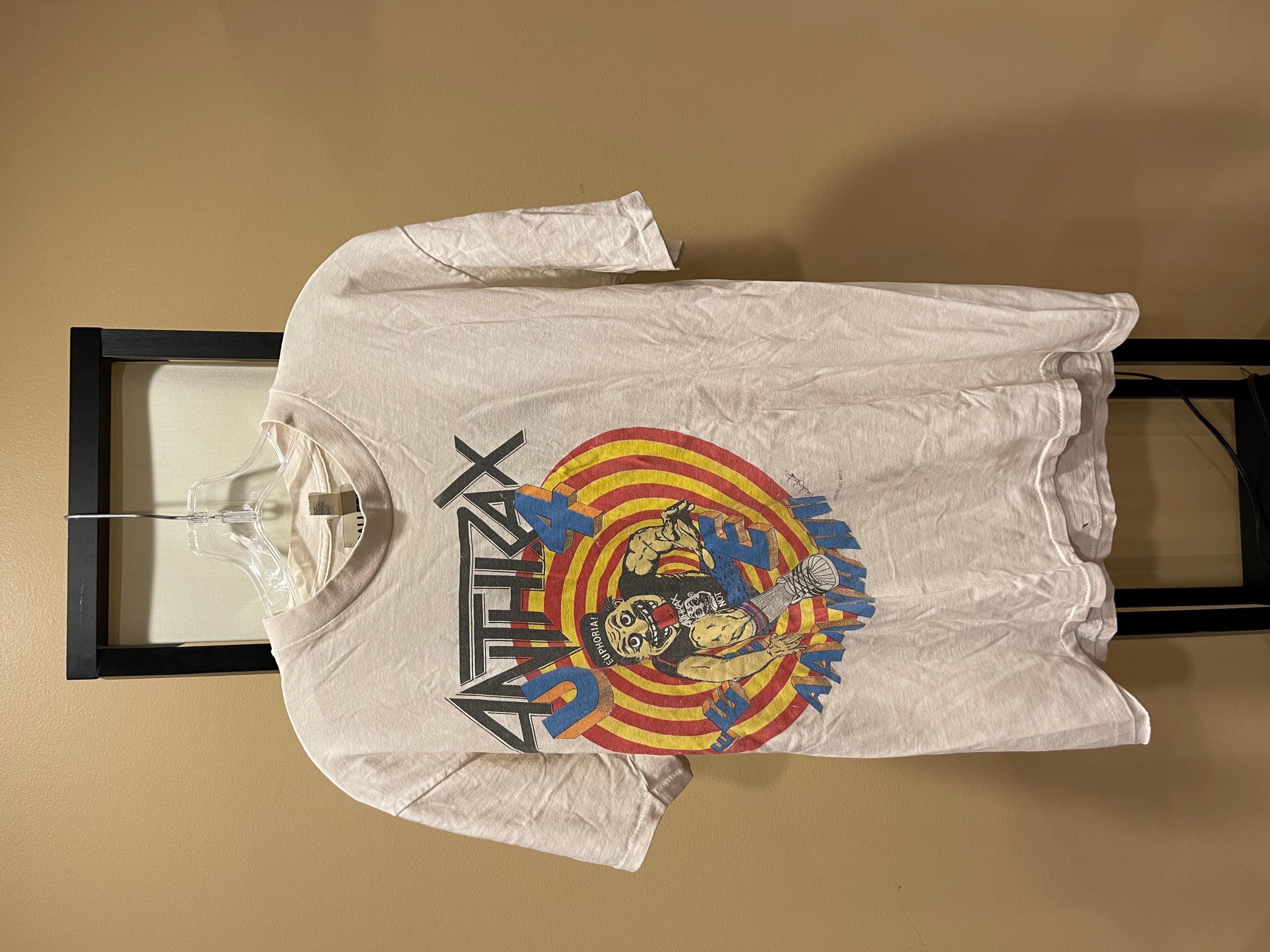 Galerie-Abteilung. ANTHRAX Band-Tee, Vintage im Angebot 5