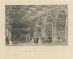 Gallery of Henry II, Fontainebleau, Steel Engraving after Thomas Allom, c. 1845
