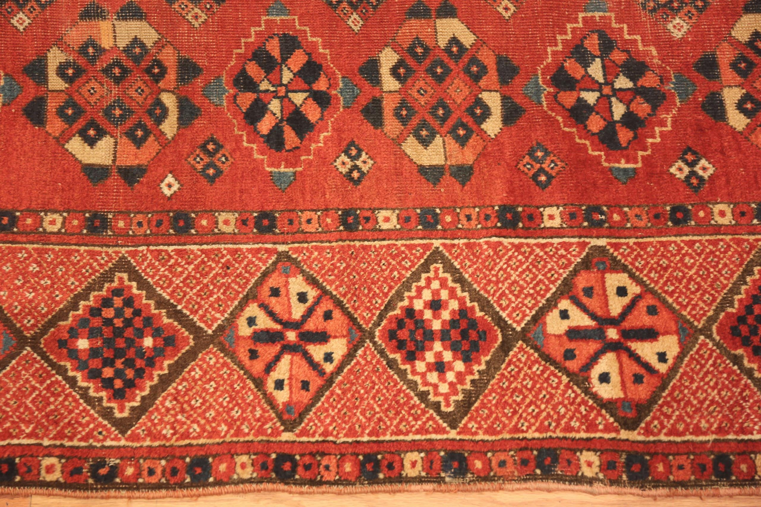 Gallery Size Antique Afghan Bashir Rug, Country of Origin: Afghanistan Rugs, Circa date: 1880. Size: 6 ft 7 in x 15 ft 9 in (2.01 m x 4.8 m)

