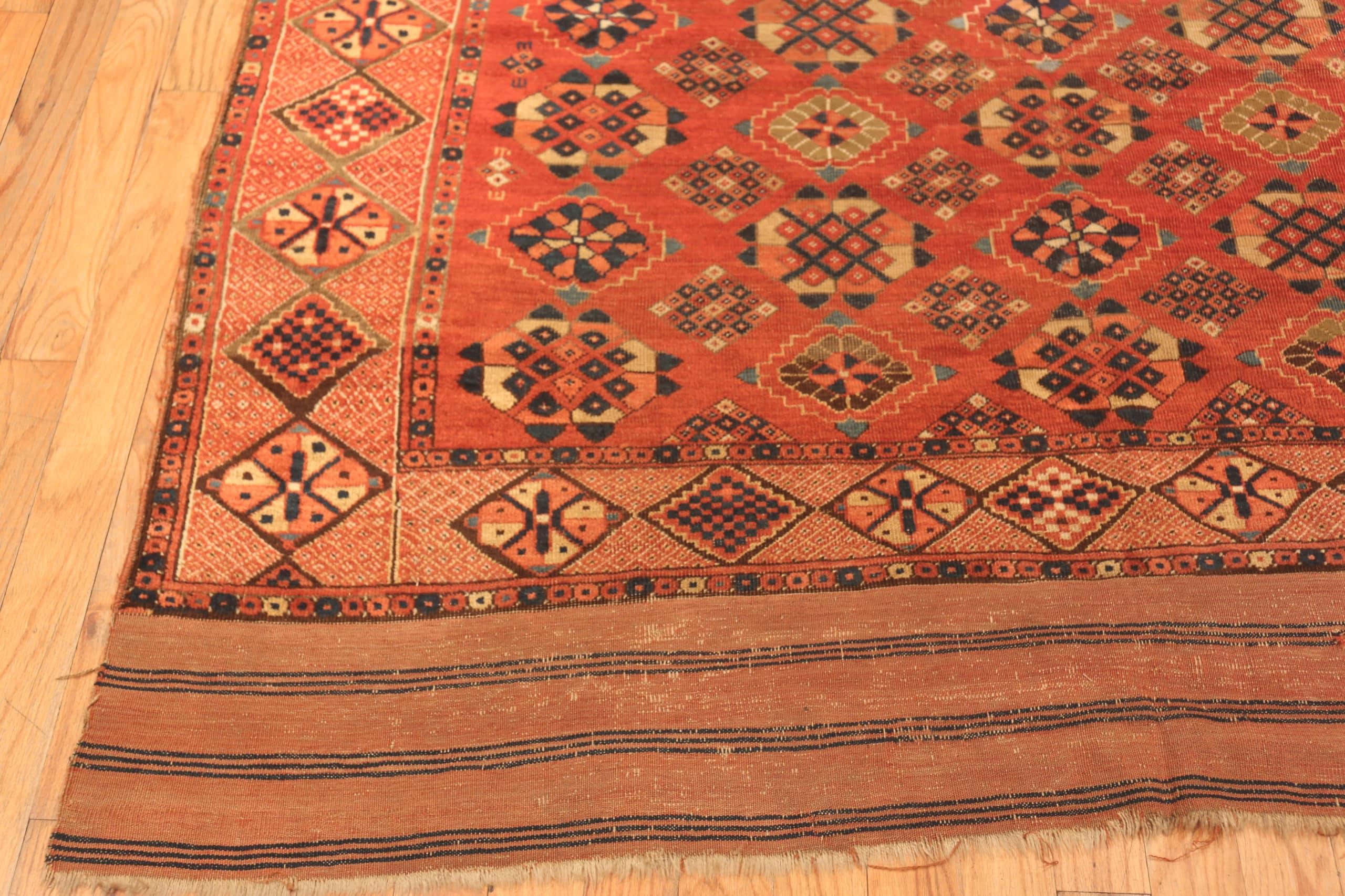 Tribal Antique Afghan Bashir Rug. 6 ft 7 in x 15 ft 9 in For Sale