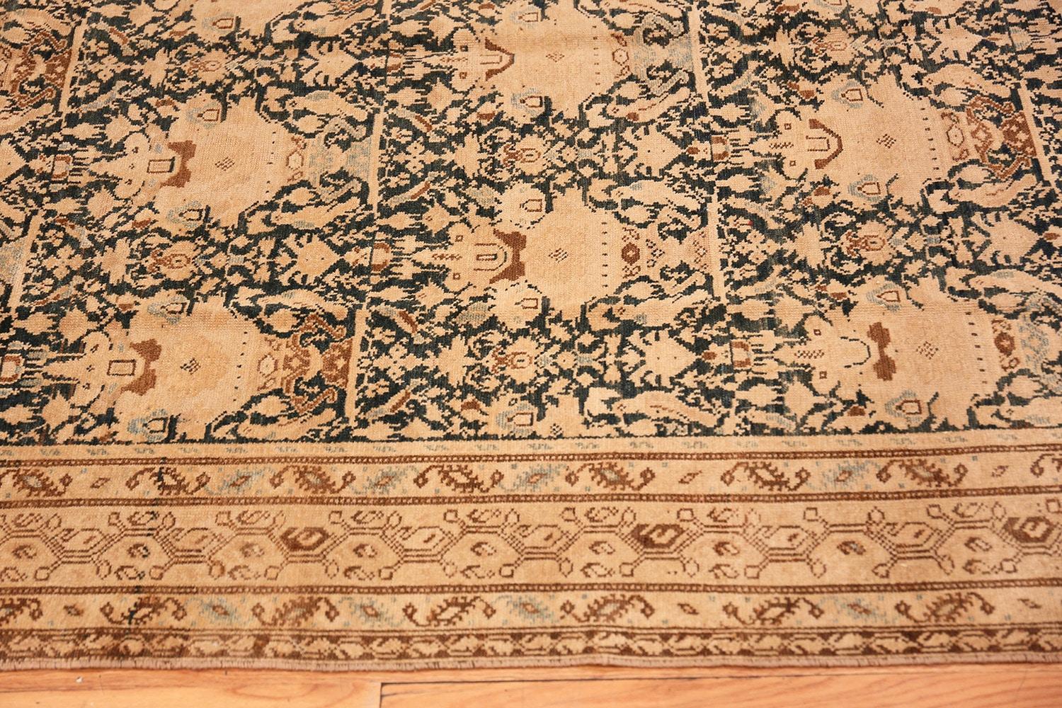 Hand-Knotted Gallery Size Antique Tribal Persian Malayer Rug. Size: 5 ft x 9 ft 9 in
