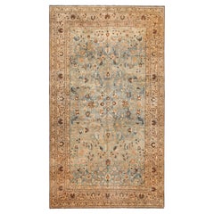 Gallery Size Light Blue Antique Persian Khorassan Rug. 9 ft 10 in x 17 ft