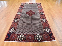 Gallery Size Persian Serab Pure Wool Camel Hair Hand Knotted Oriental Rug