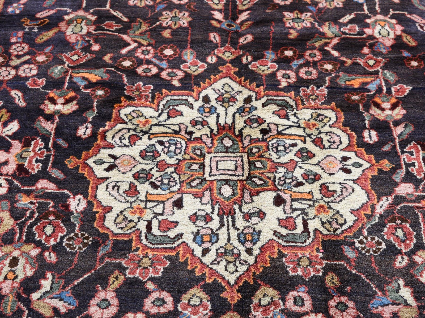 20th Century Gallery Size Red Vintage Persian Lilahan Pure Wool Hand Knotted Oriental Rug