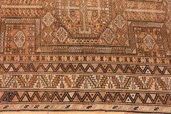 Gallery Size Tribal Antique Caucasian Shirvan Rug. Size: 4 ft 3 in x 10 ft 9 in
