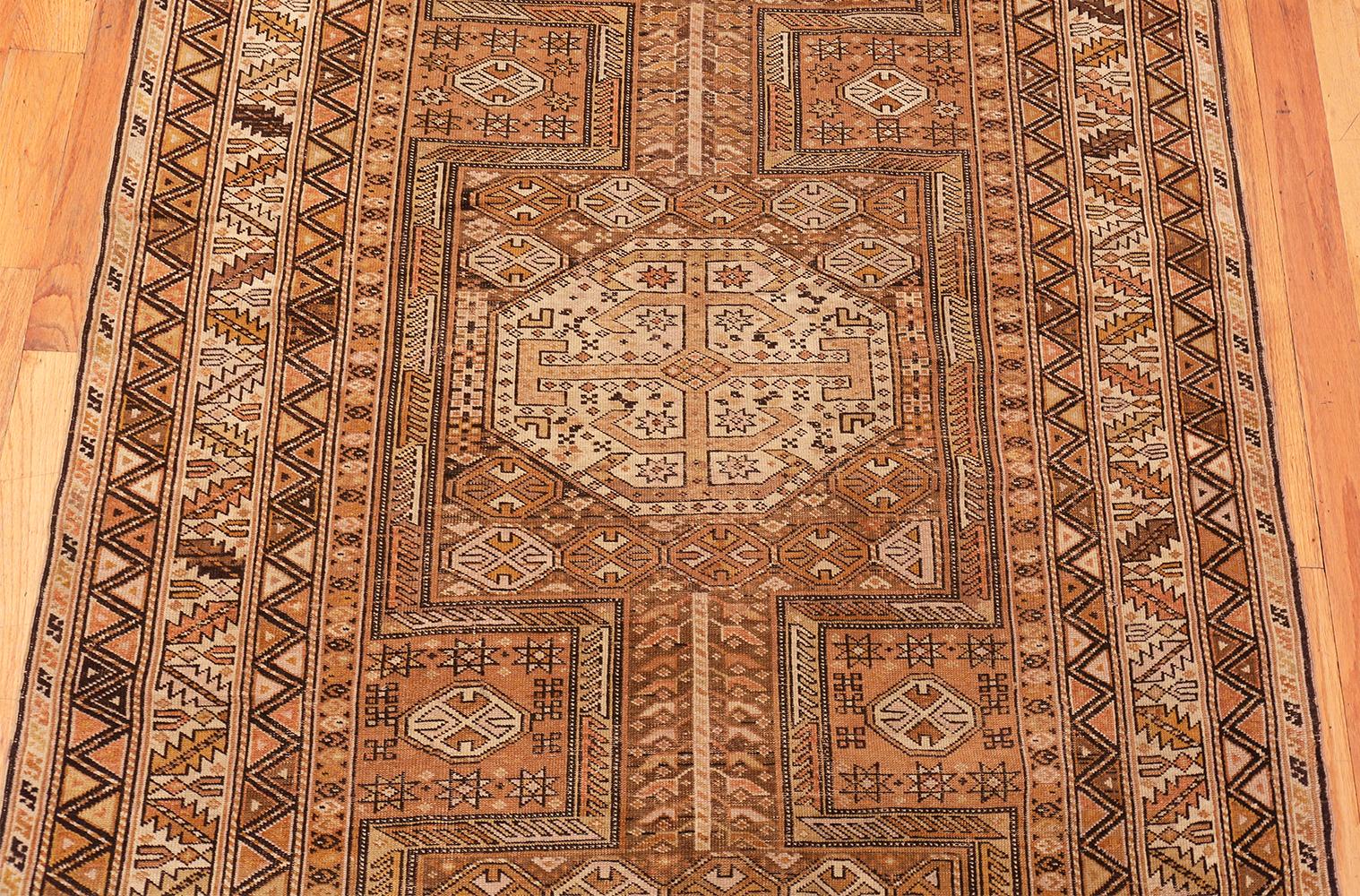 20th Century Gallery Size Tribal Antique Caucasian Shirvan Rug. Size: 4 ft 3 in x 10 ft 9 in For Sale