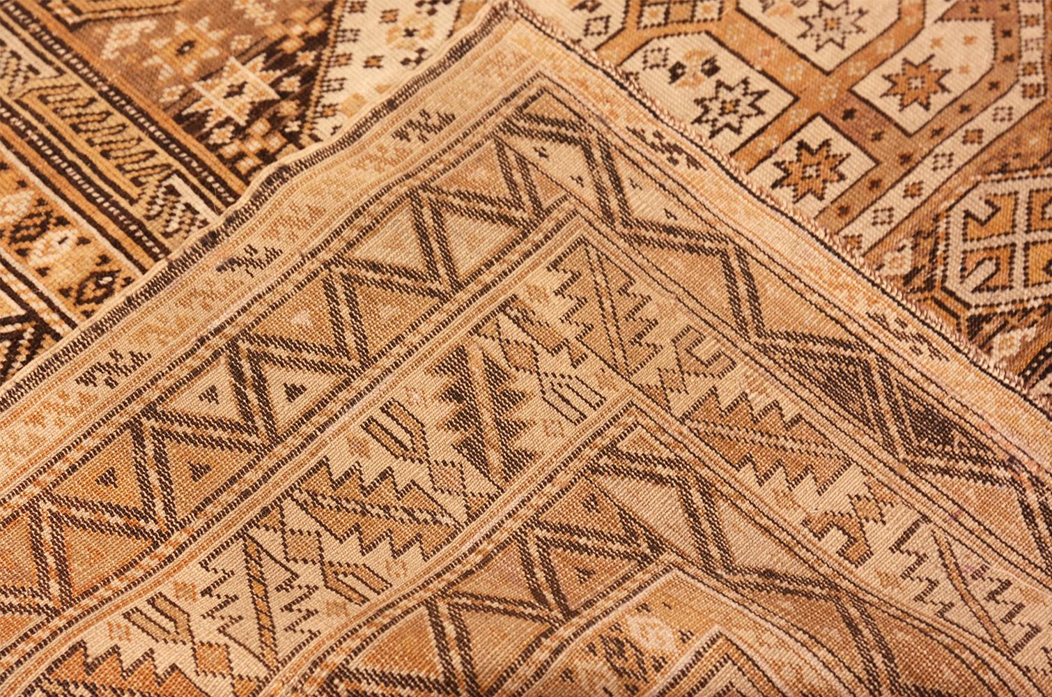 Gallery Size Tribal Antique Caucasian Shirvan Rug. Size: 4 ft 3 in x 10 ft 9 in For Sale 1