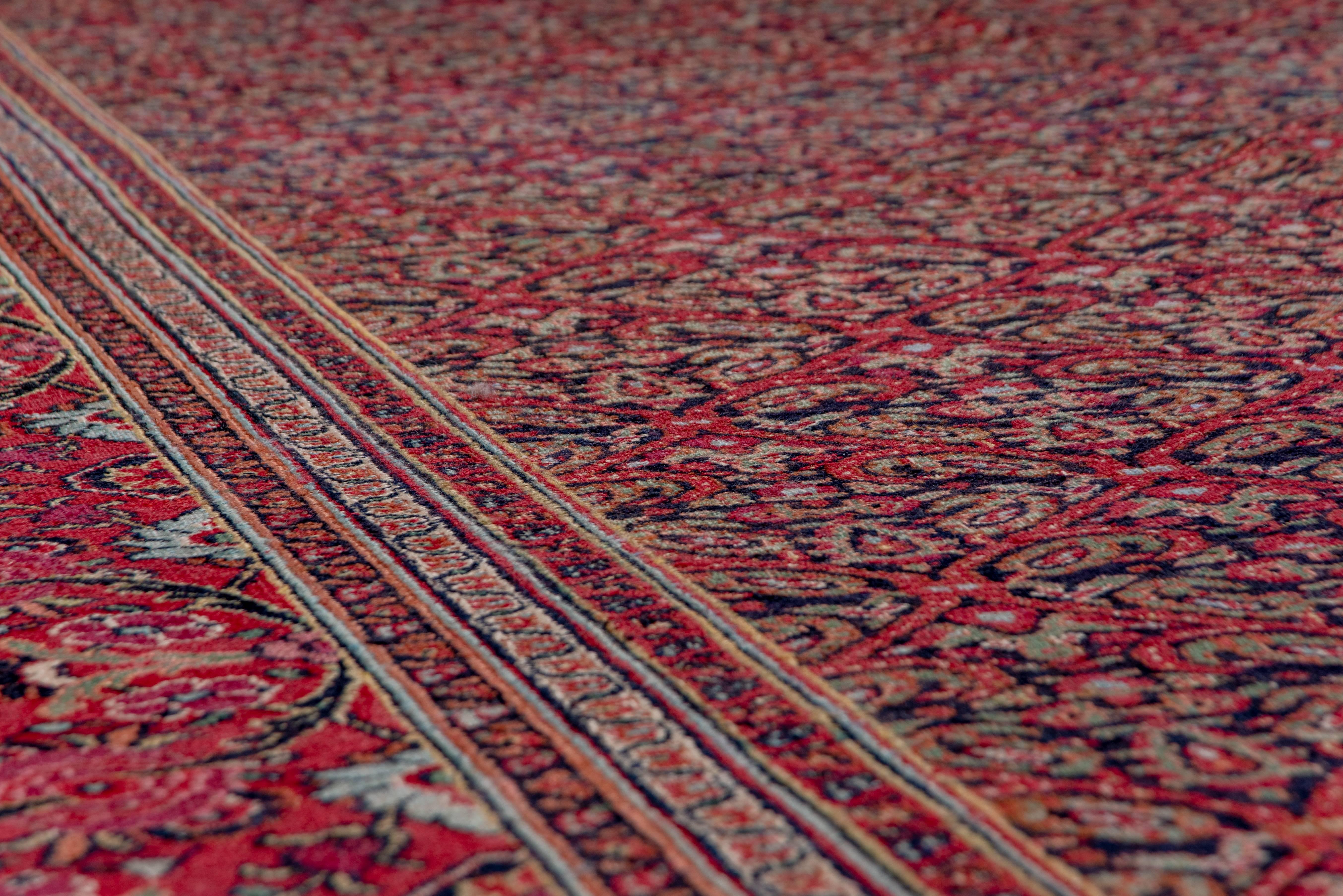 Persian Antique Khorassan Carpet, Red Field For Sale 5