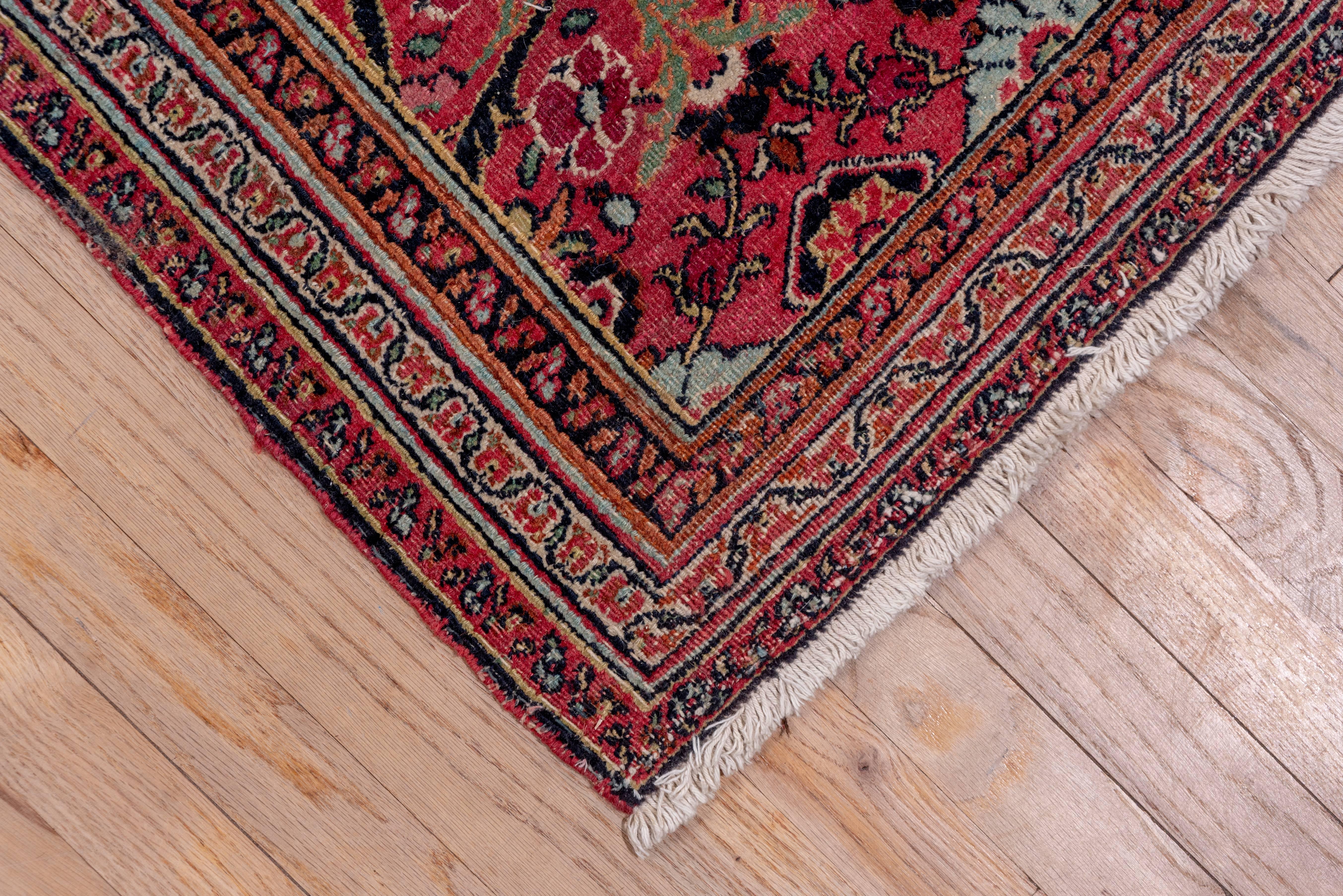 Early 20th Century Persian Antique Khorassan Carpet, Red Field For Sale