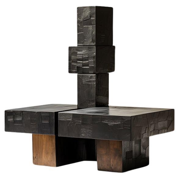 Gallery-Style Unseen Force #65: Solid Oak Table by Joel Escalona, Luxe Decor For Sale