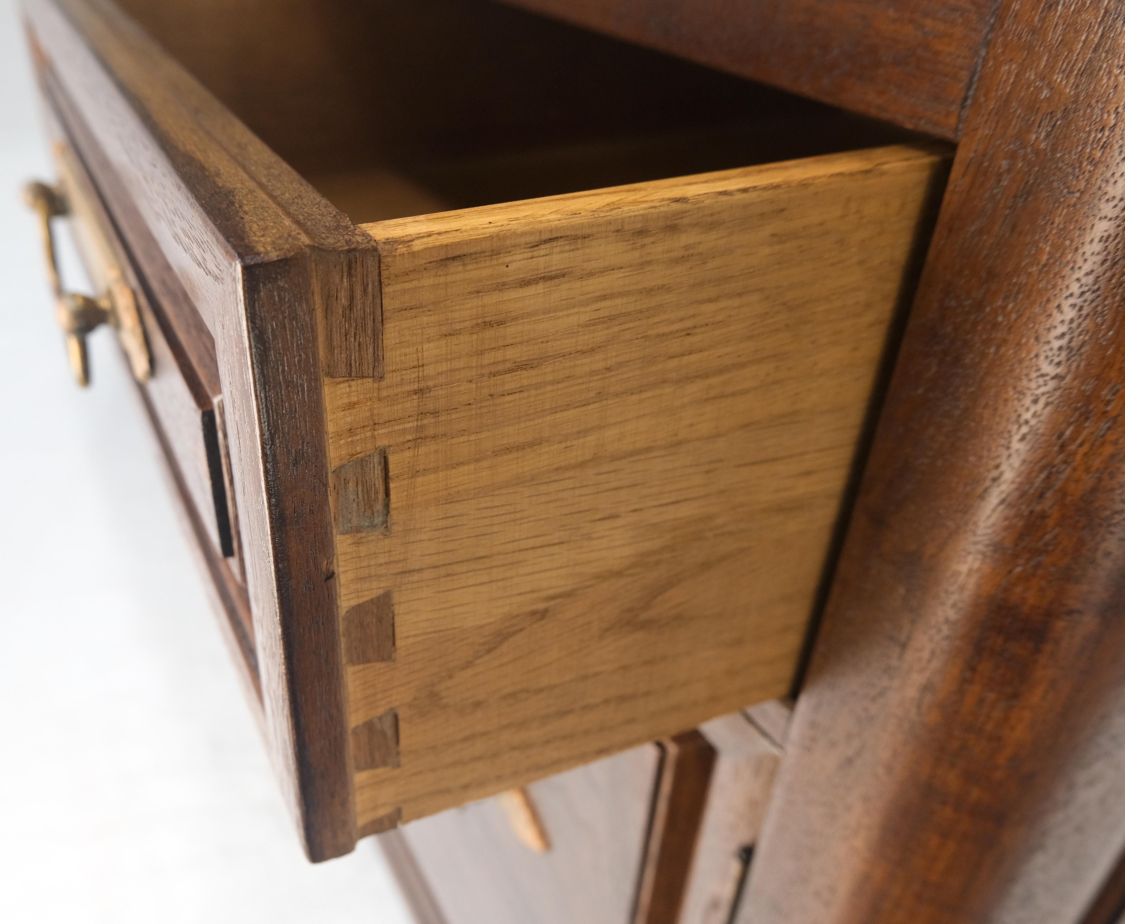 Gallery Top Solid Walnut Raised Panel Dovetail Drawers 66