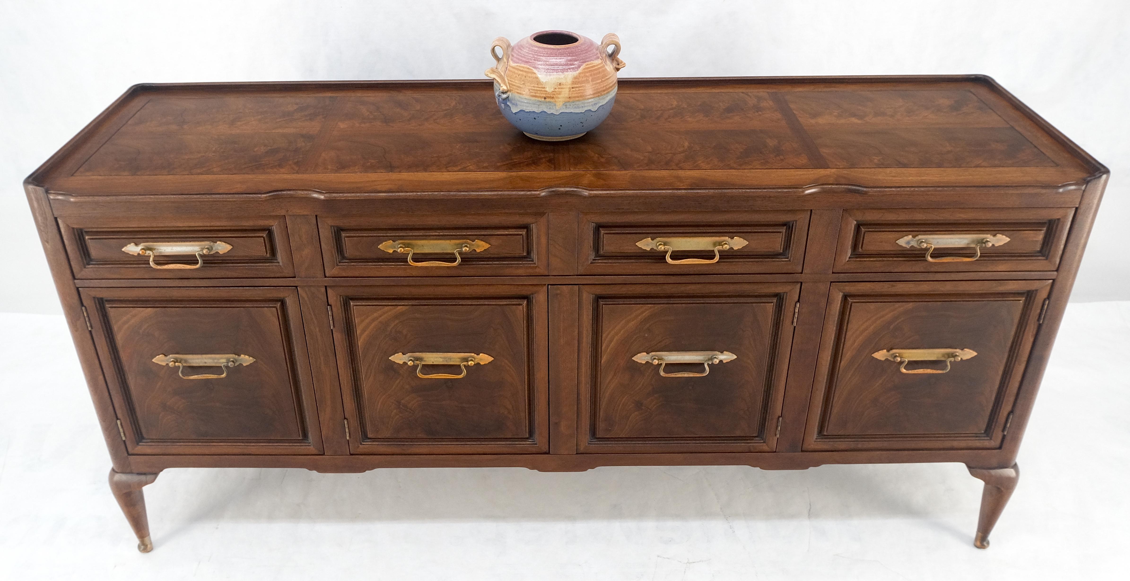 Gallery Top Solid Walnut Raised Panel Dovetail Drawers 66