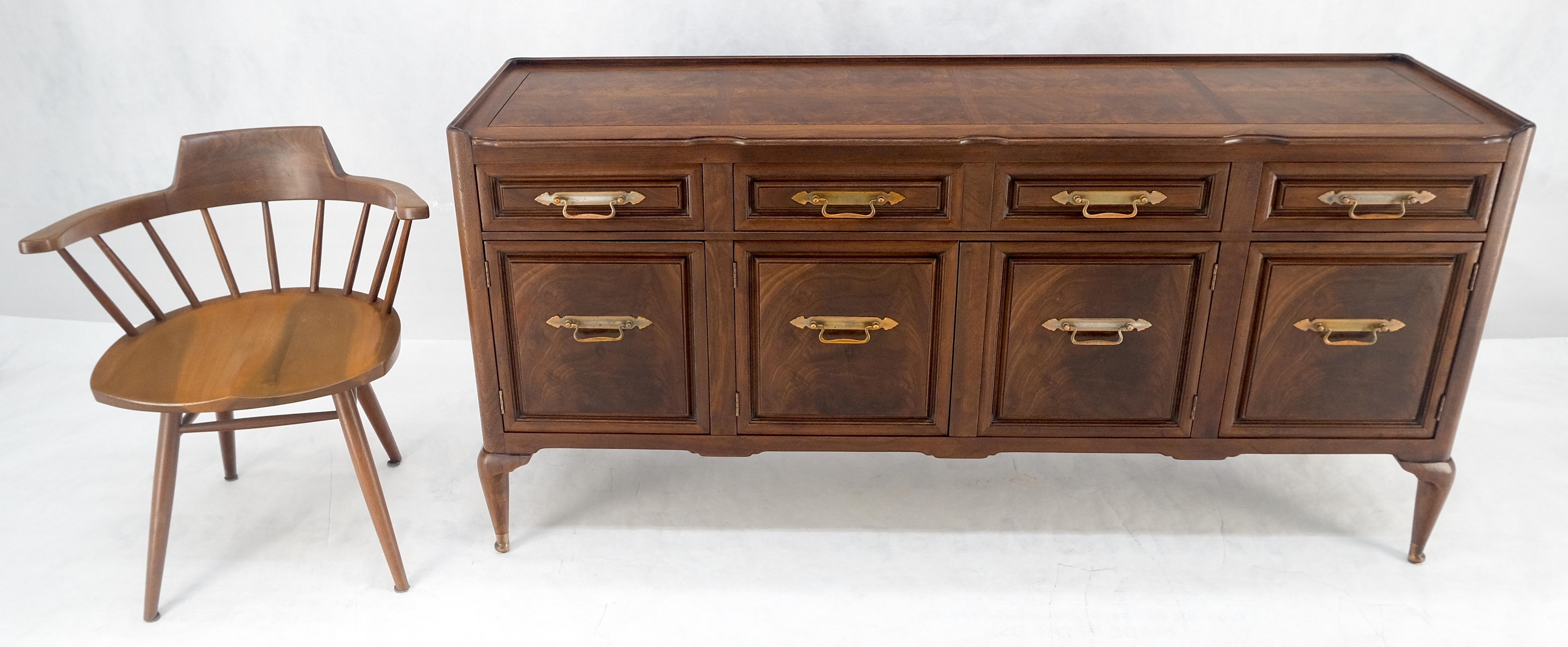 Gallery Top Solid Walnut Raised Panel Dovetail Drawers 66