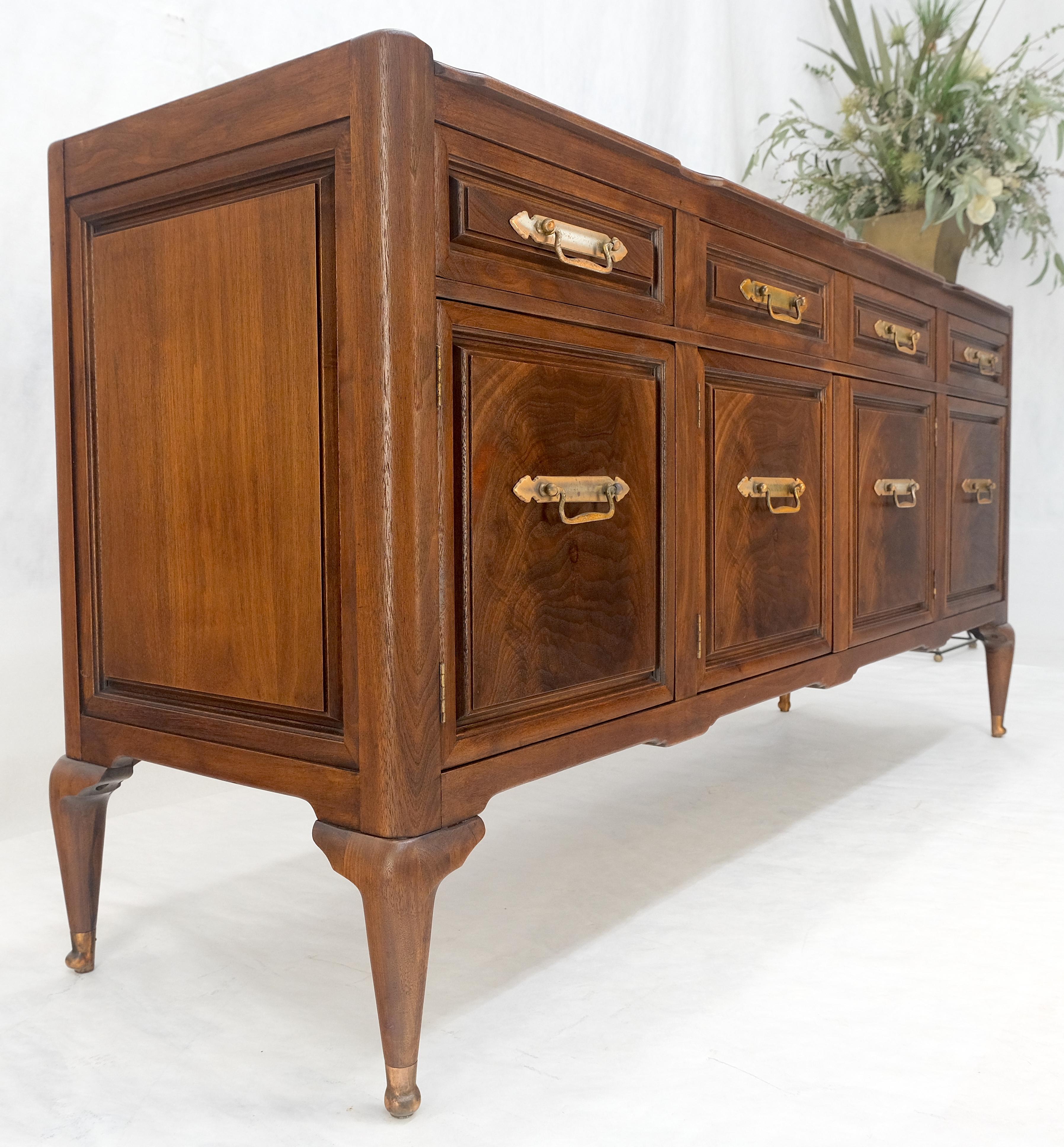Gallery Top Solid Walnut Raised Panel Dovetail Drawers 66