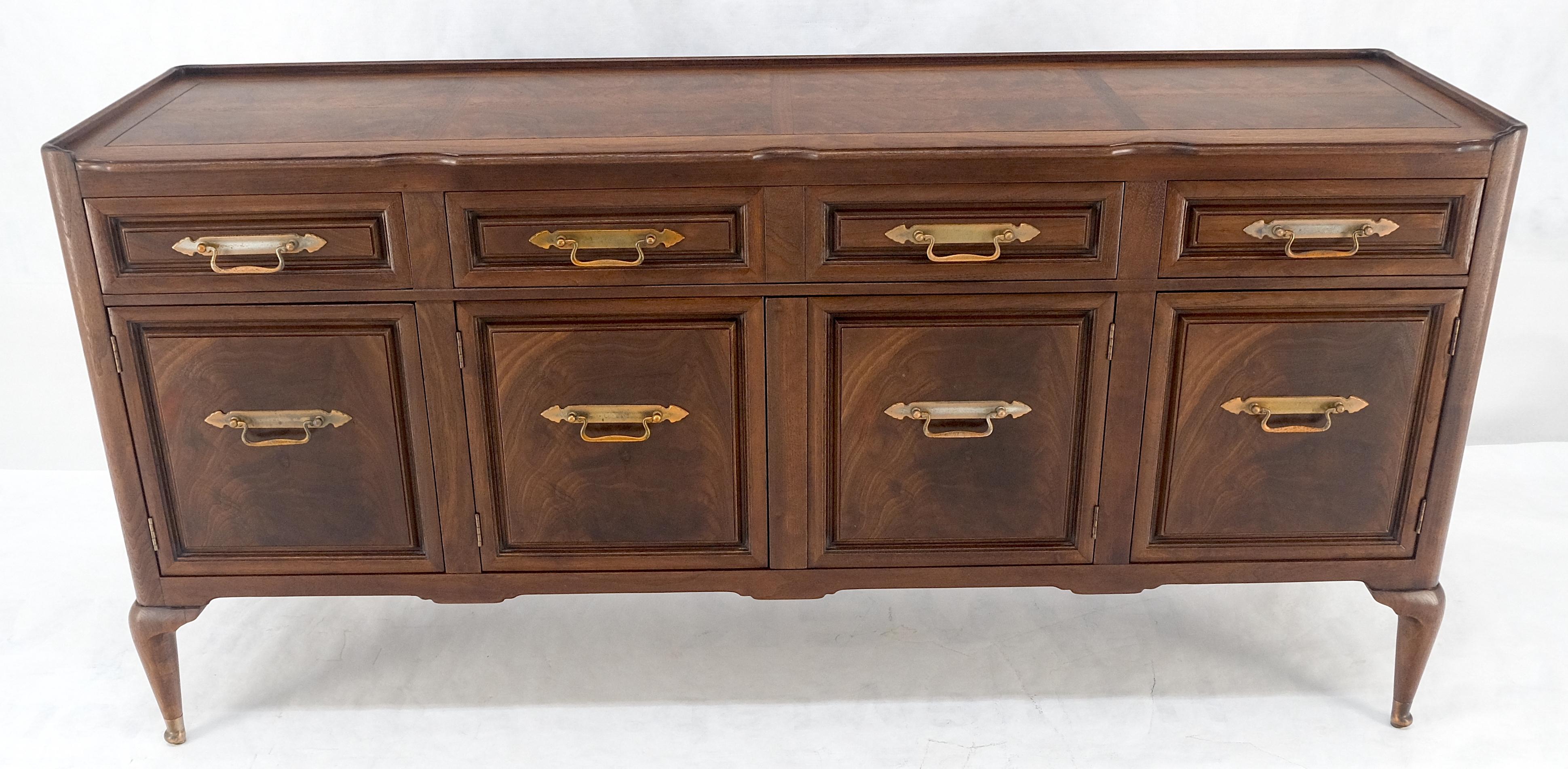 Gallery Top Solid Walnut Raised Panel Dovetail Drawers 66
