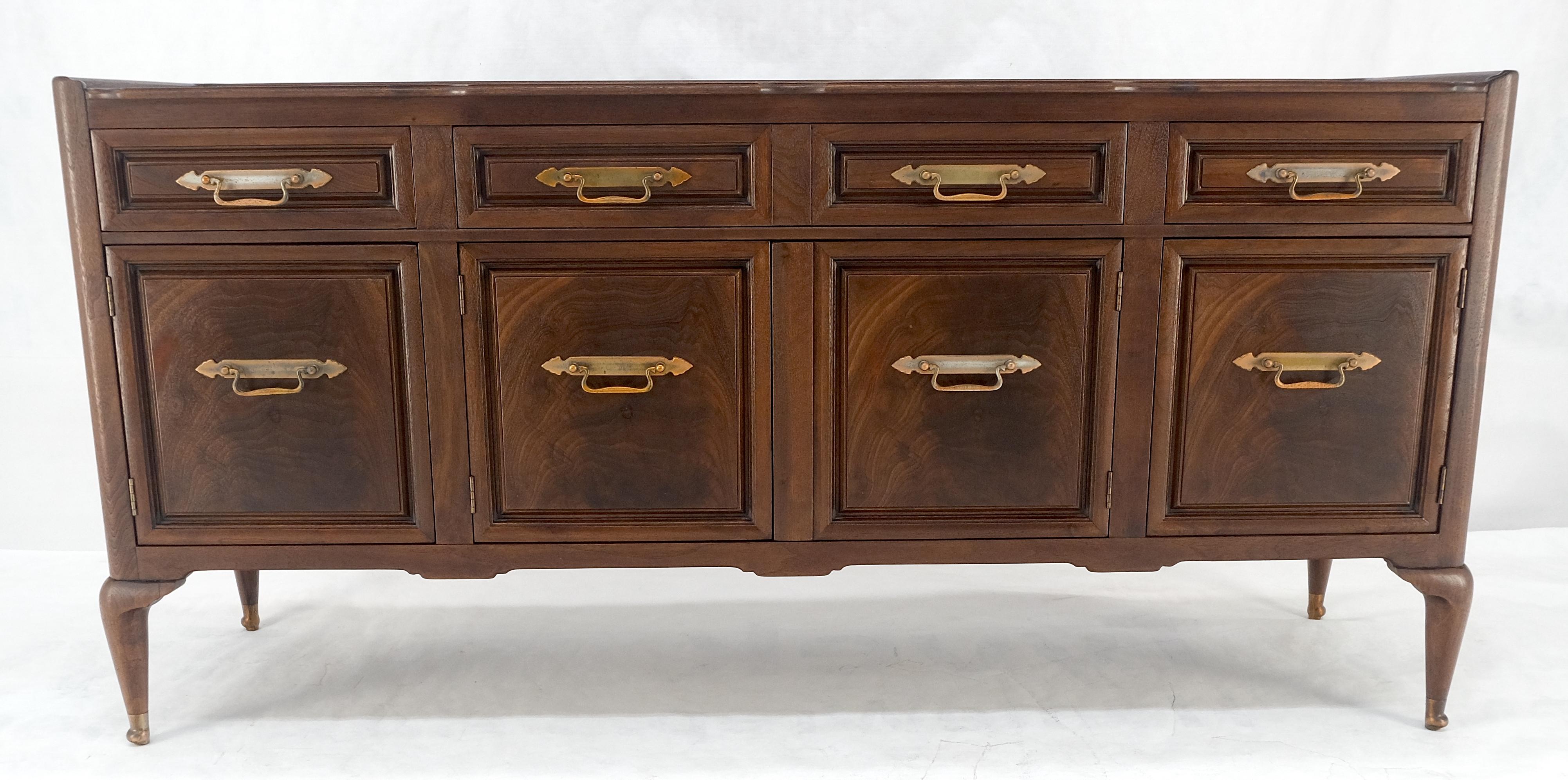 20th Century Gallery Top Solid Walnut Raised Panel Dovetail Drawers 66