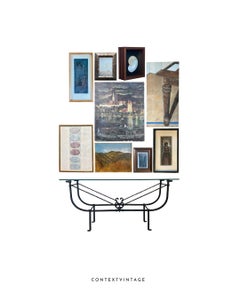 Gallery Wall Collection of Original Paintings + Shell Shadowbox, 9 Paintings