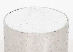 Gallet and Dauzet Biafo Side Table with Carrara Marble Top