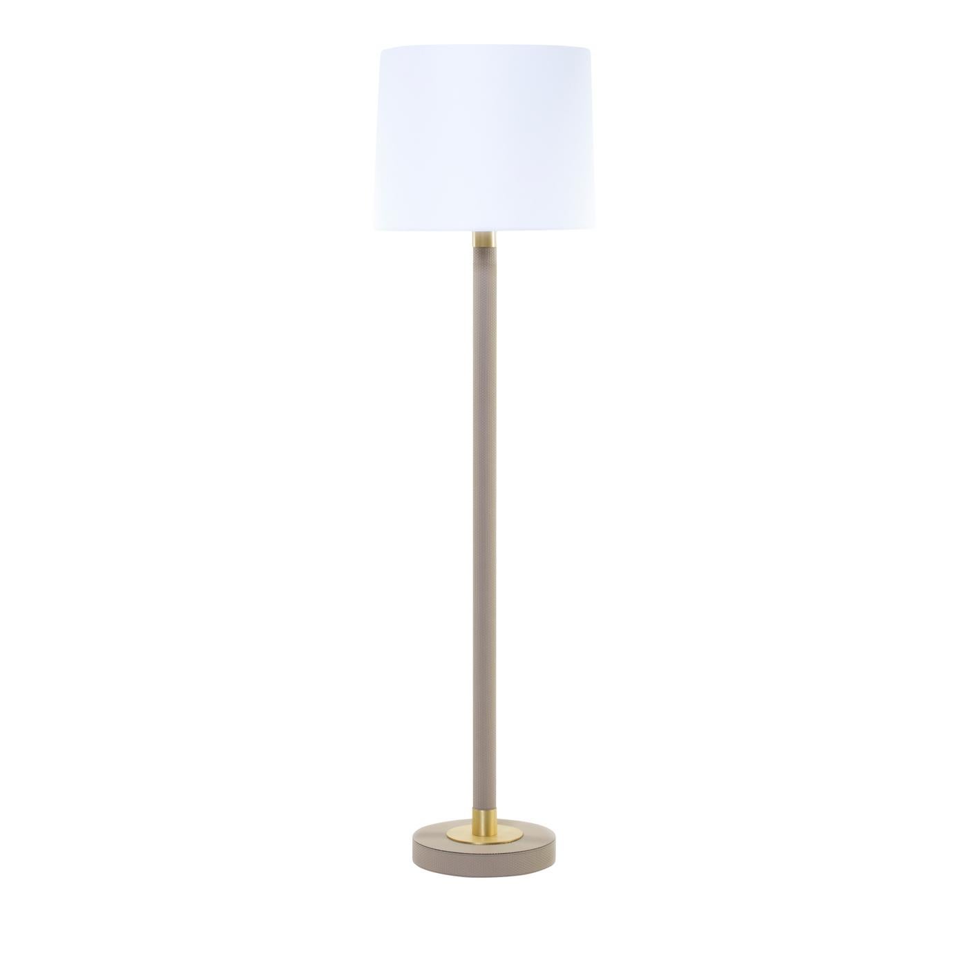 Italian Gallia Brass-Finished Floor Lamp