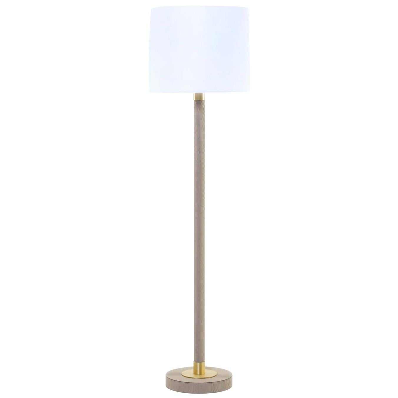 Gallia Brass-Finished Floor Lamp For Sale