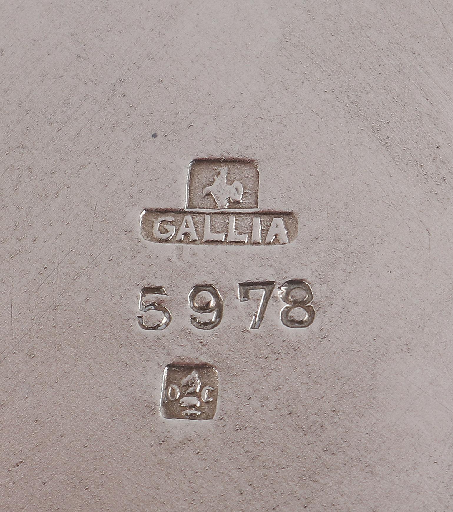 Pichet en argent plaqué Gallia circa 1920 Art Deco Süe & Mare for Christofle en vente 2