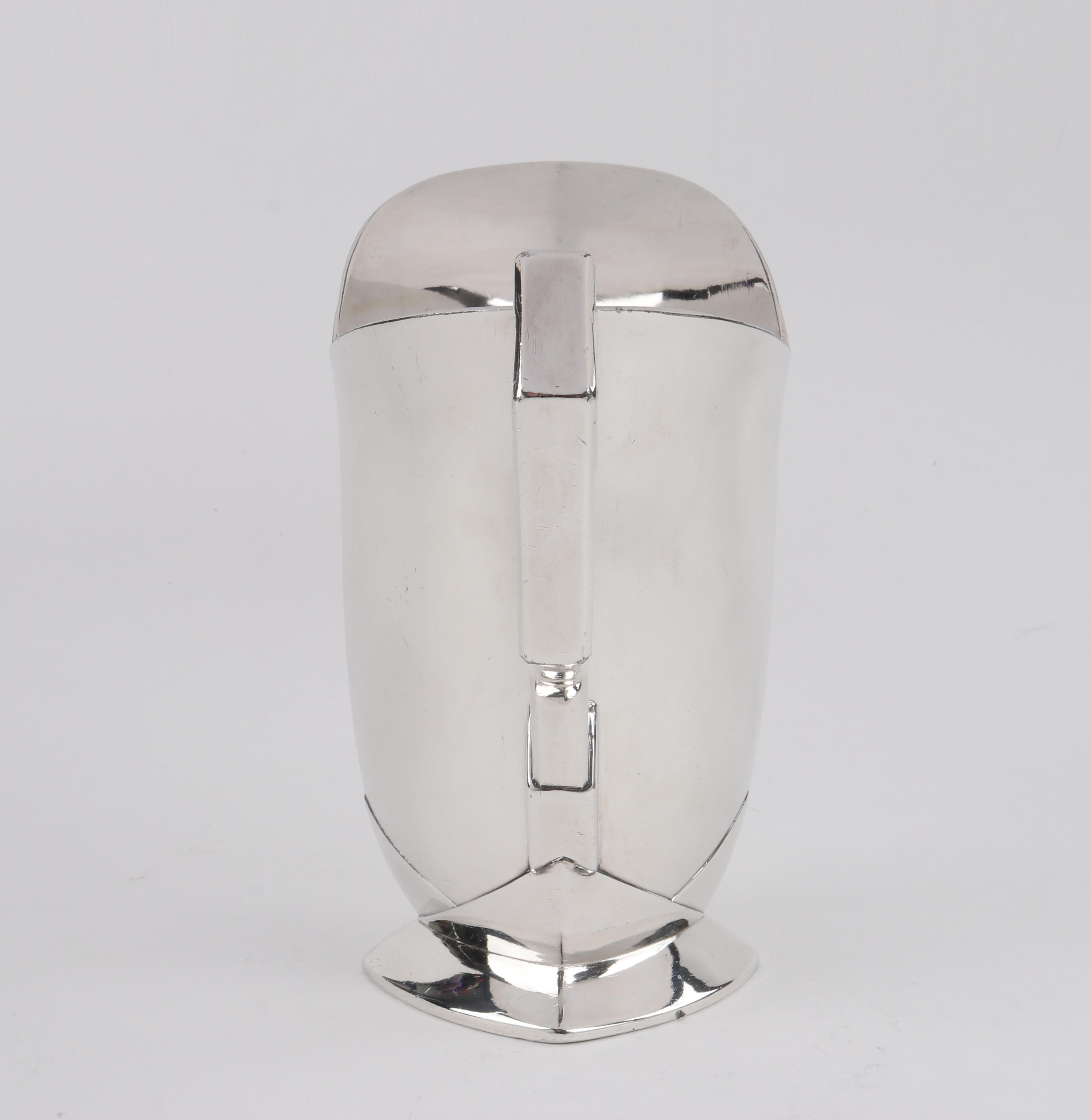 Gallia circa 1920s Art Deco Süe & Mare for Christofle Silver Plated Jug Pitcher For Sale 2