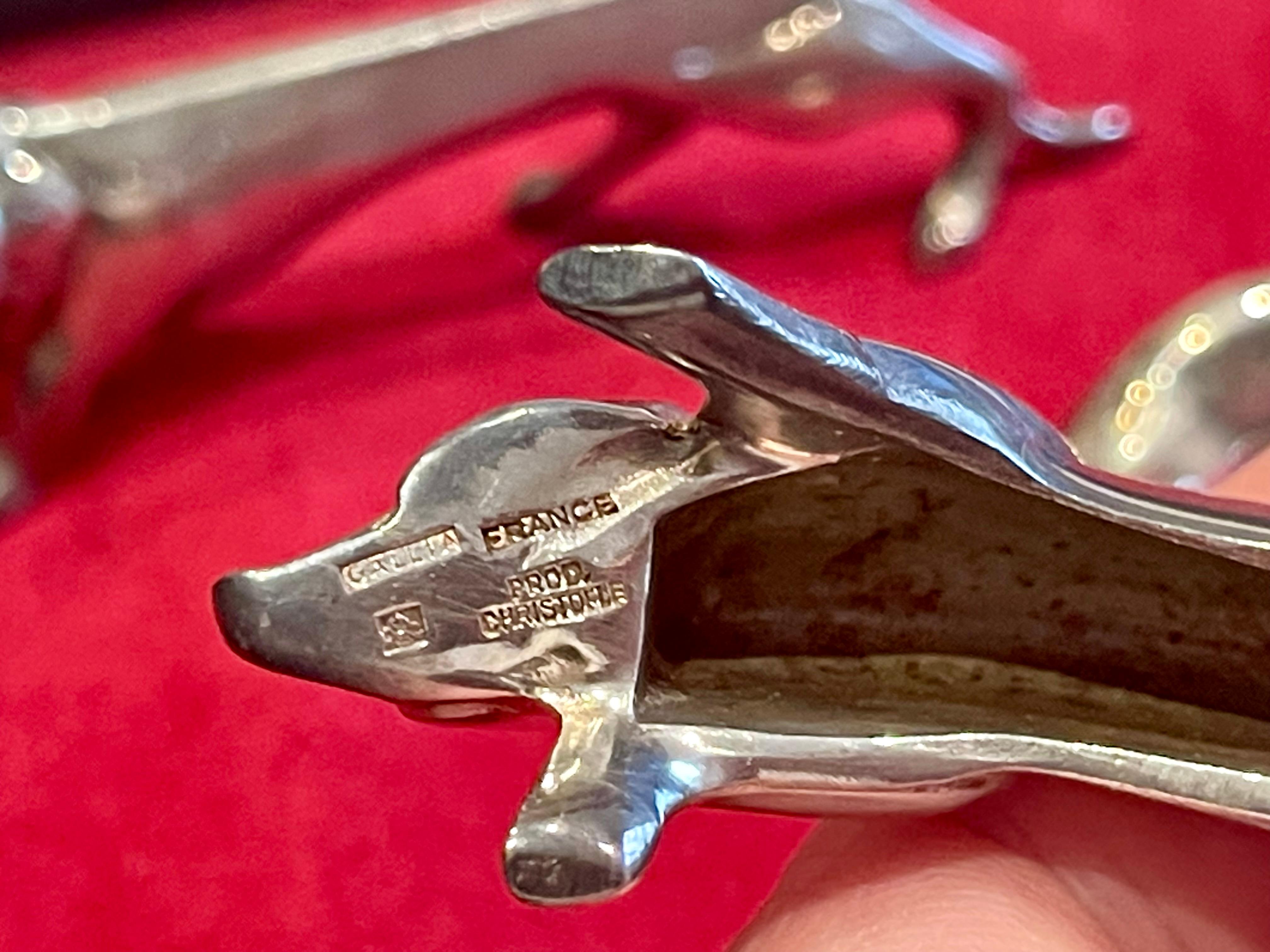 Gallia & Christofle - Set de repose-couteaux 6 pièces en vente 4