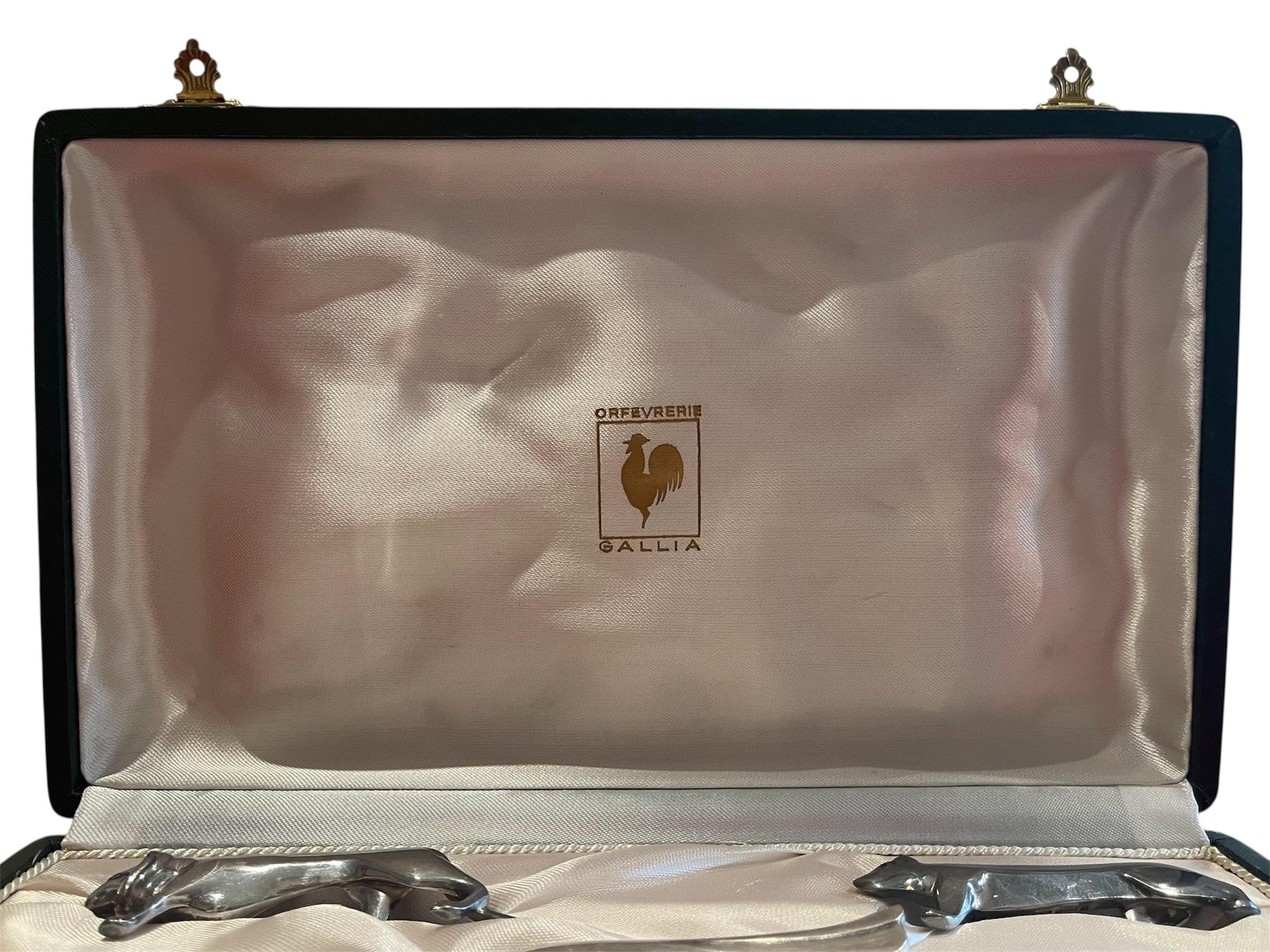 Français Gallia & Christofle - Set de repose-couteaux 6 pièces en vente