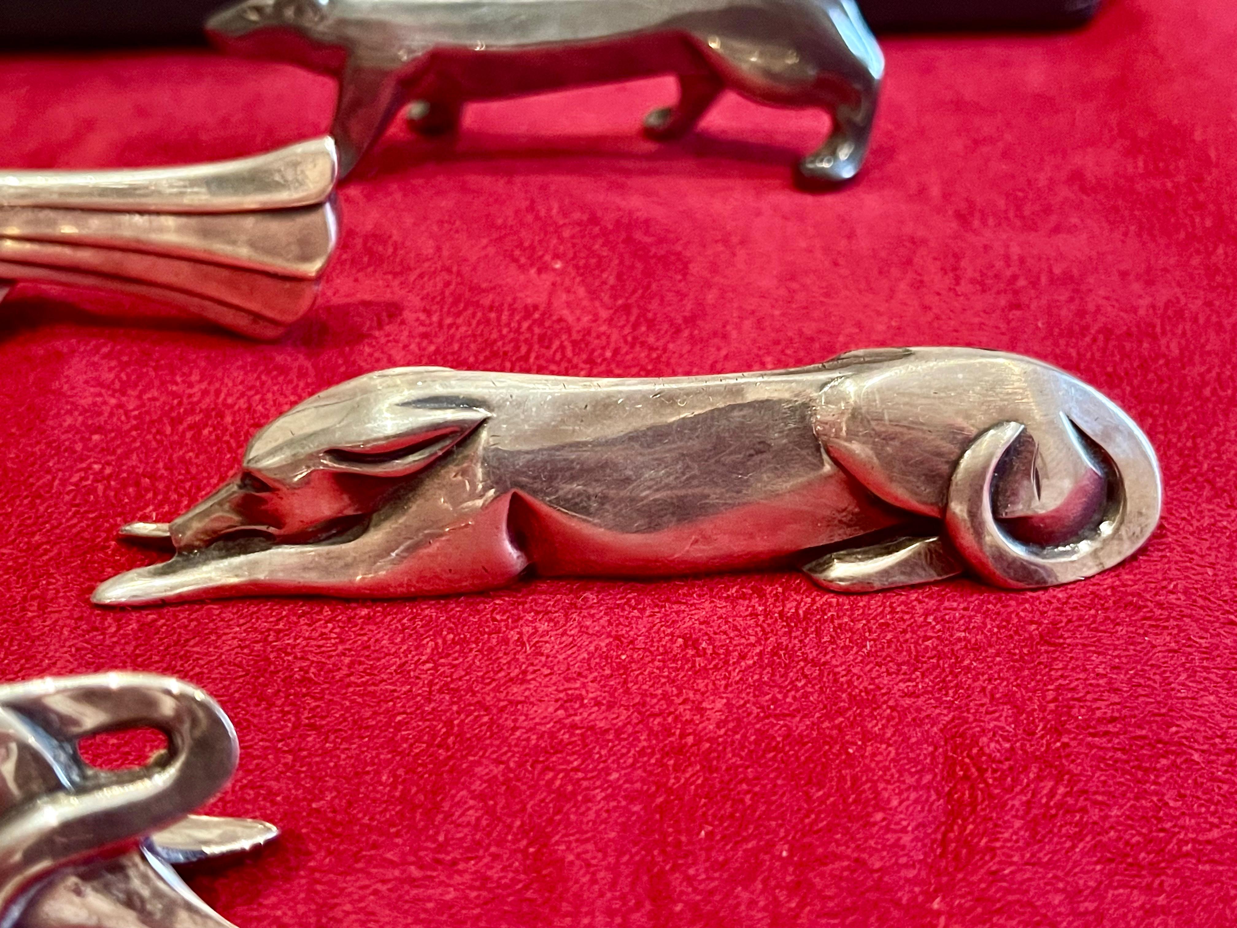 Gallia & Christofle - Set de repose-couteaux 6 pièces en vente 2