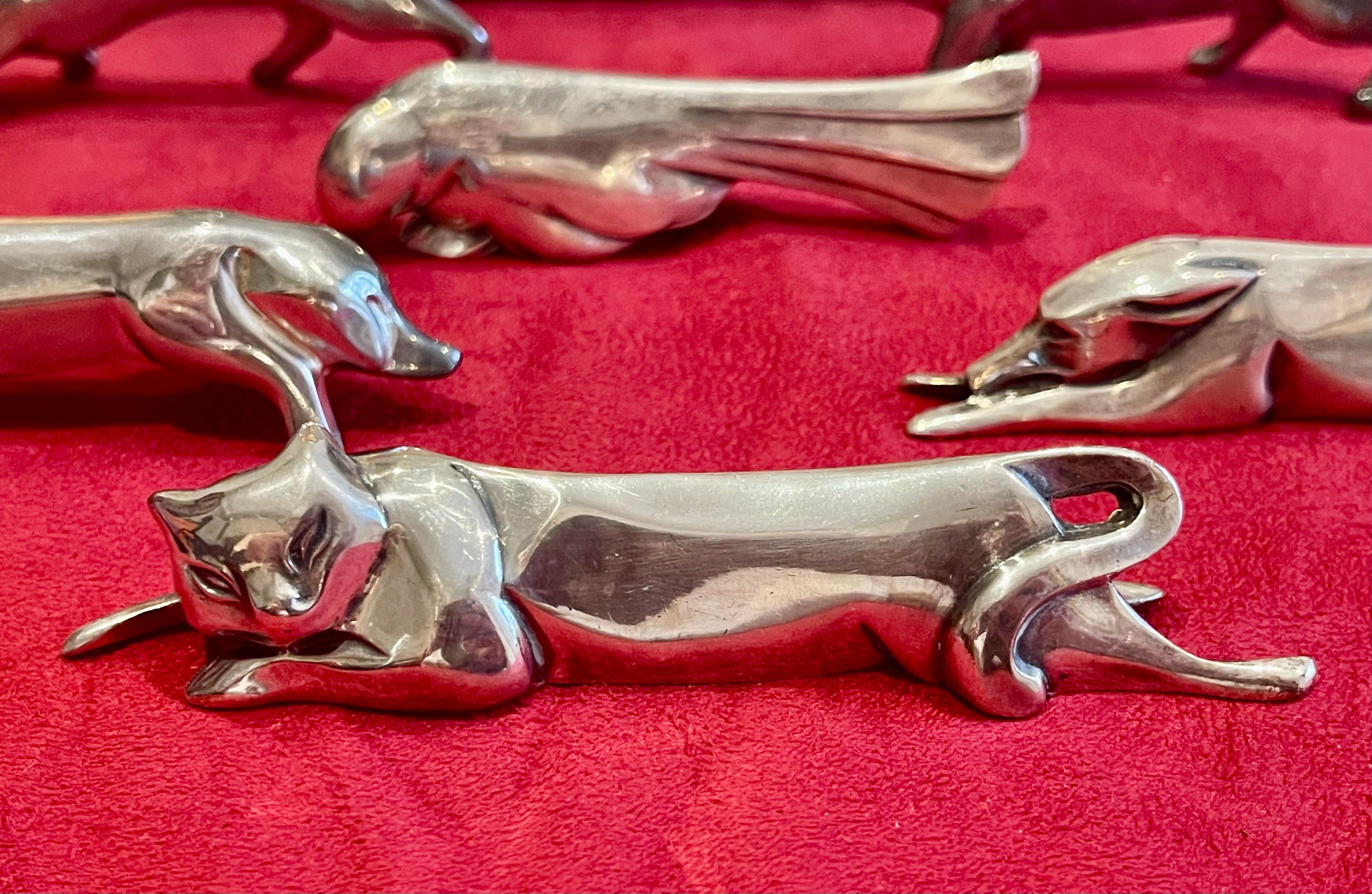 Gallia & Christofle - Set de repose-couteaux 6 pièces en vente 3