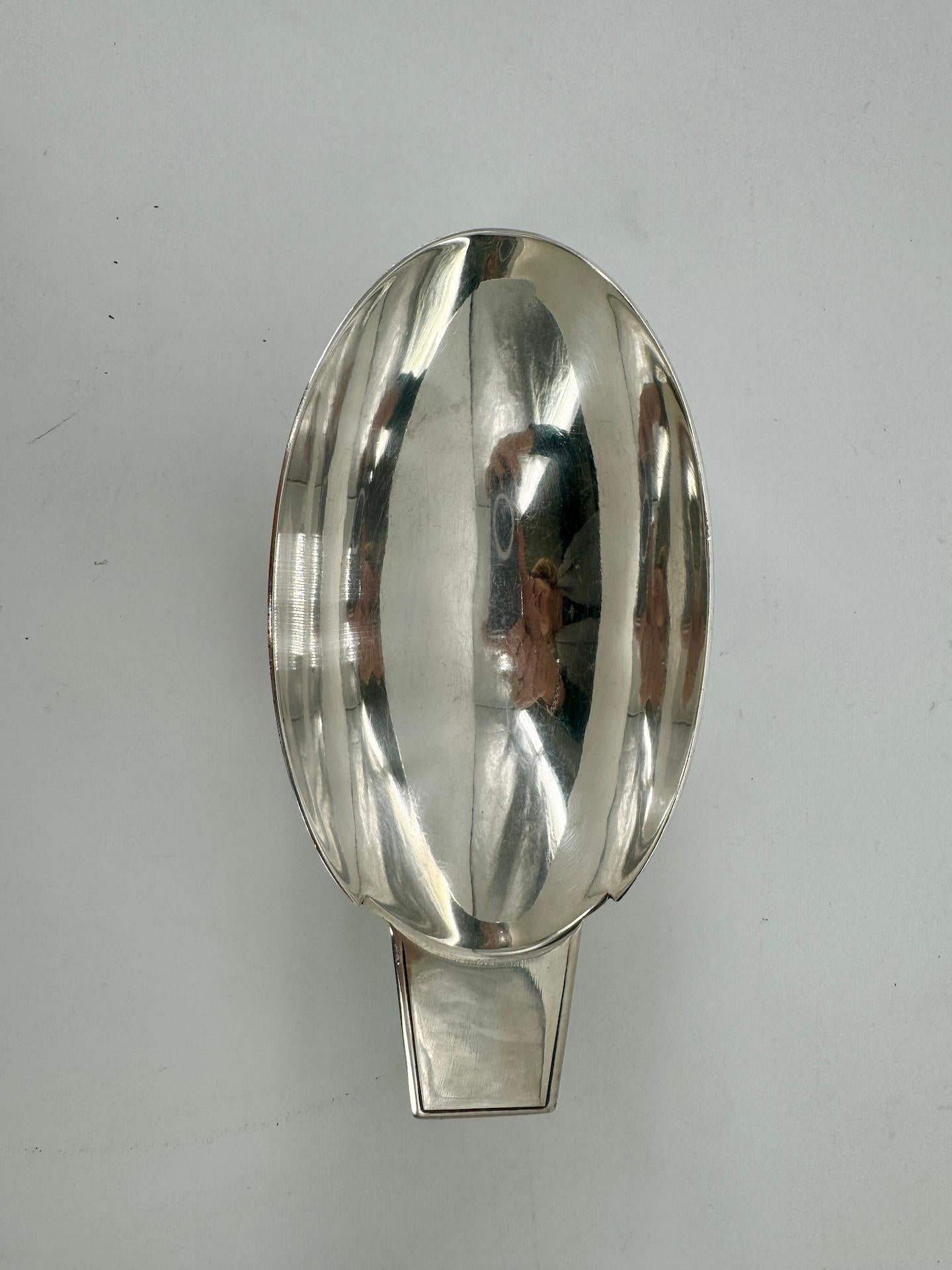 20th Century Gallia For Christofle, Gravy Boat ’Swan’ and its spoon By Christian Fjerdingstad For Sale