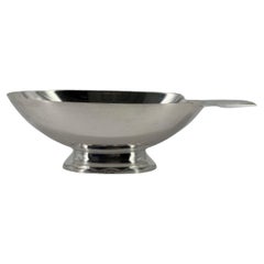 Antique Gallia For Christofle, Silver Plated Gravy Boat ’Swan’ By Christian Fjerdingstad