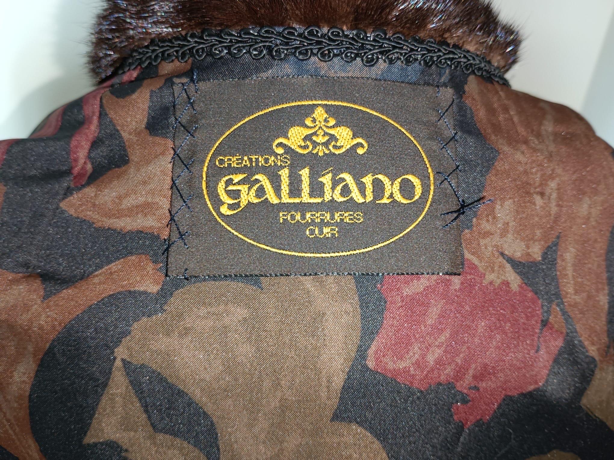 Galliano Demi Buff Pelliccia di visone (taglia 16 XL) in vendita 10