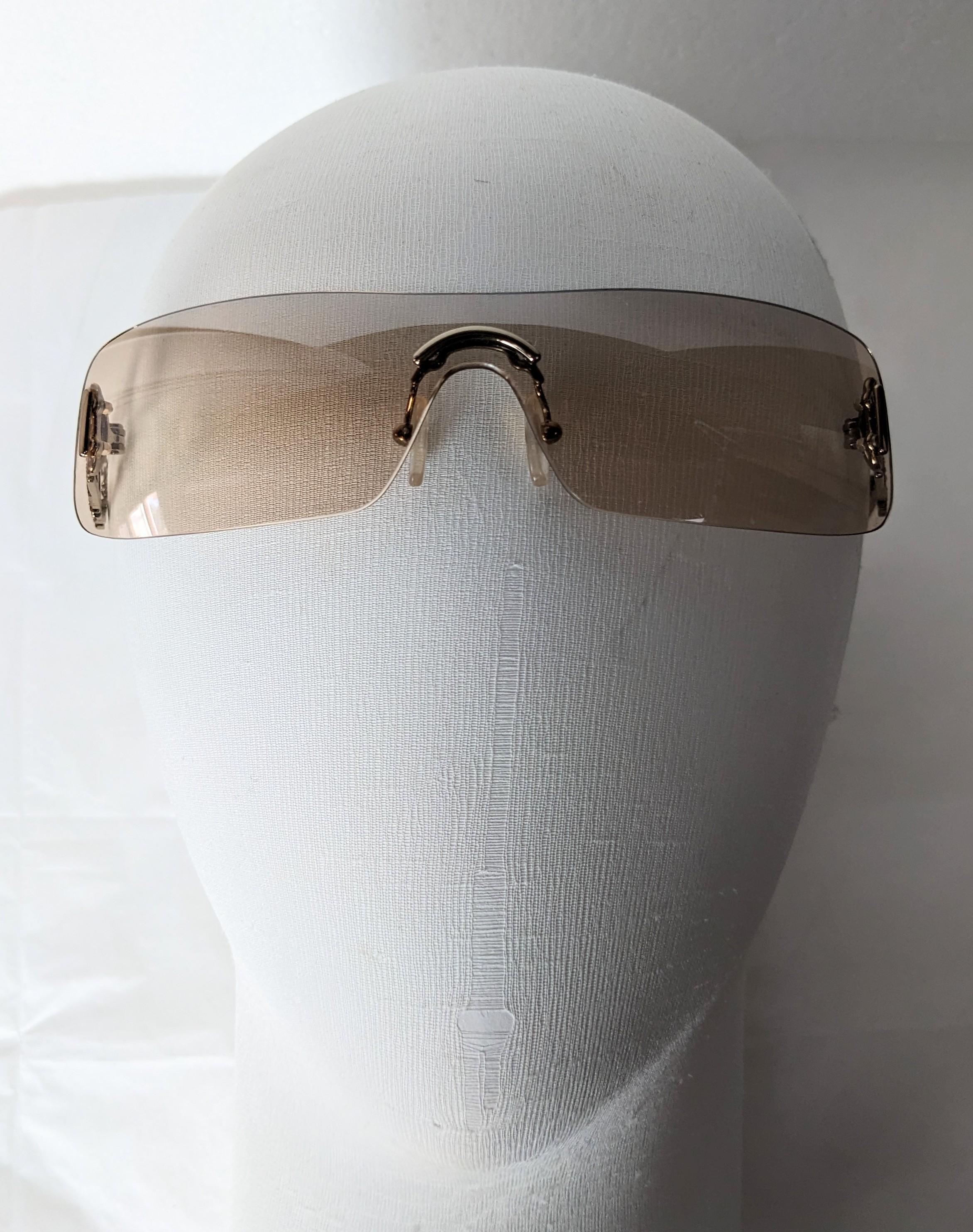 Galliano Dior Logo Sunglasses, Pave Flame Fire Frames, Y2K For Sale 6