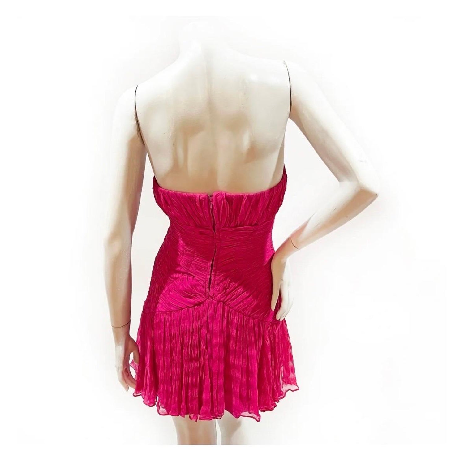 Galliano Dior Magenta Mini Dress Spring2009 For Sale at 1stDibs