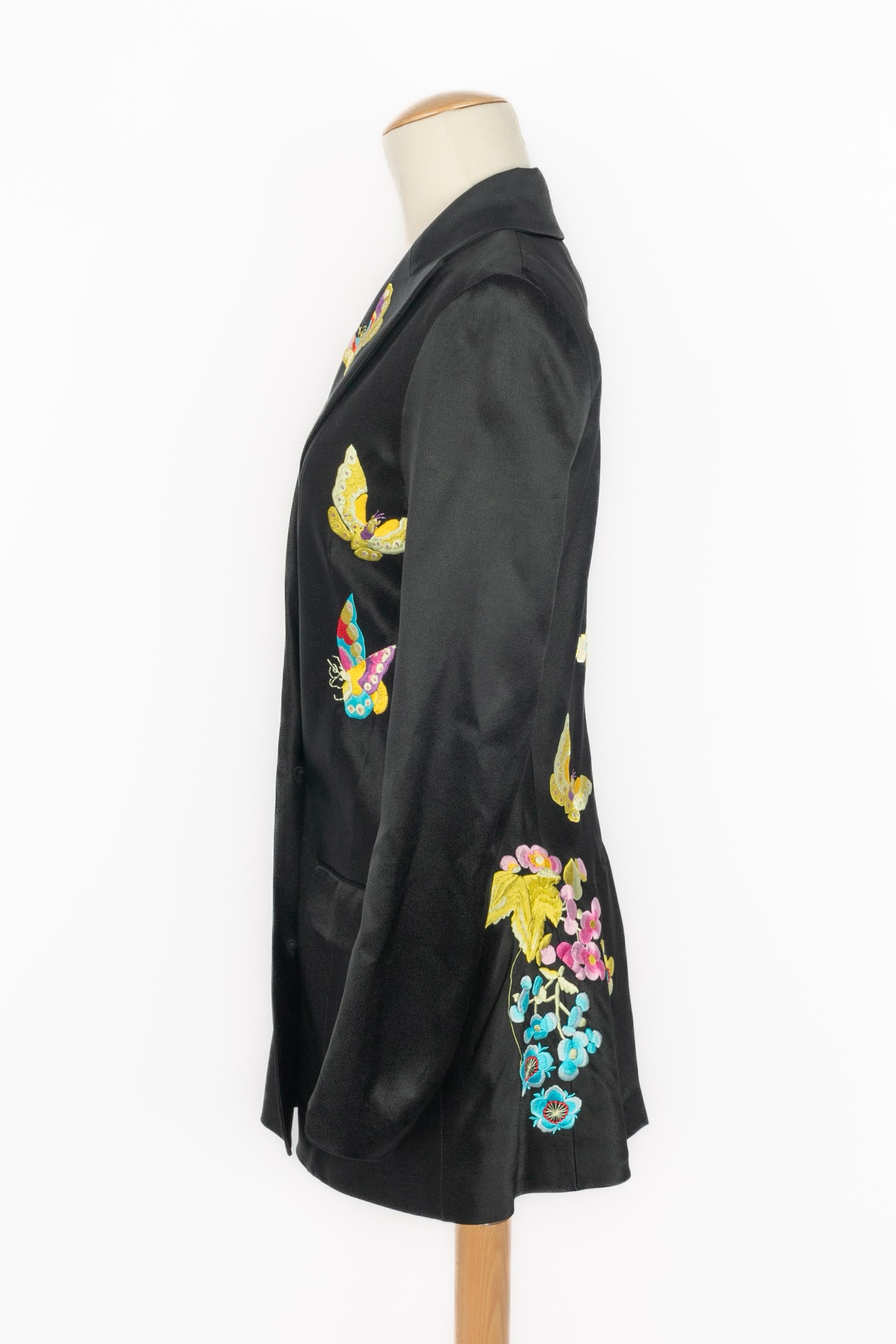 Galliano embroidered jacket For Sale 4