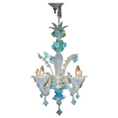 Lampadario in vetro di Murano Galliano Ferro