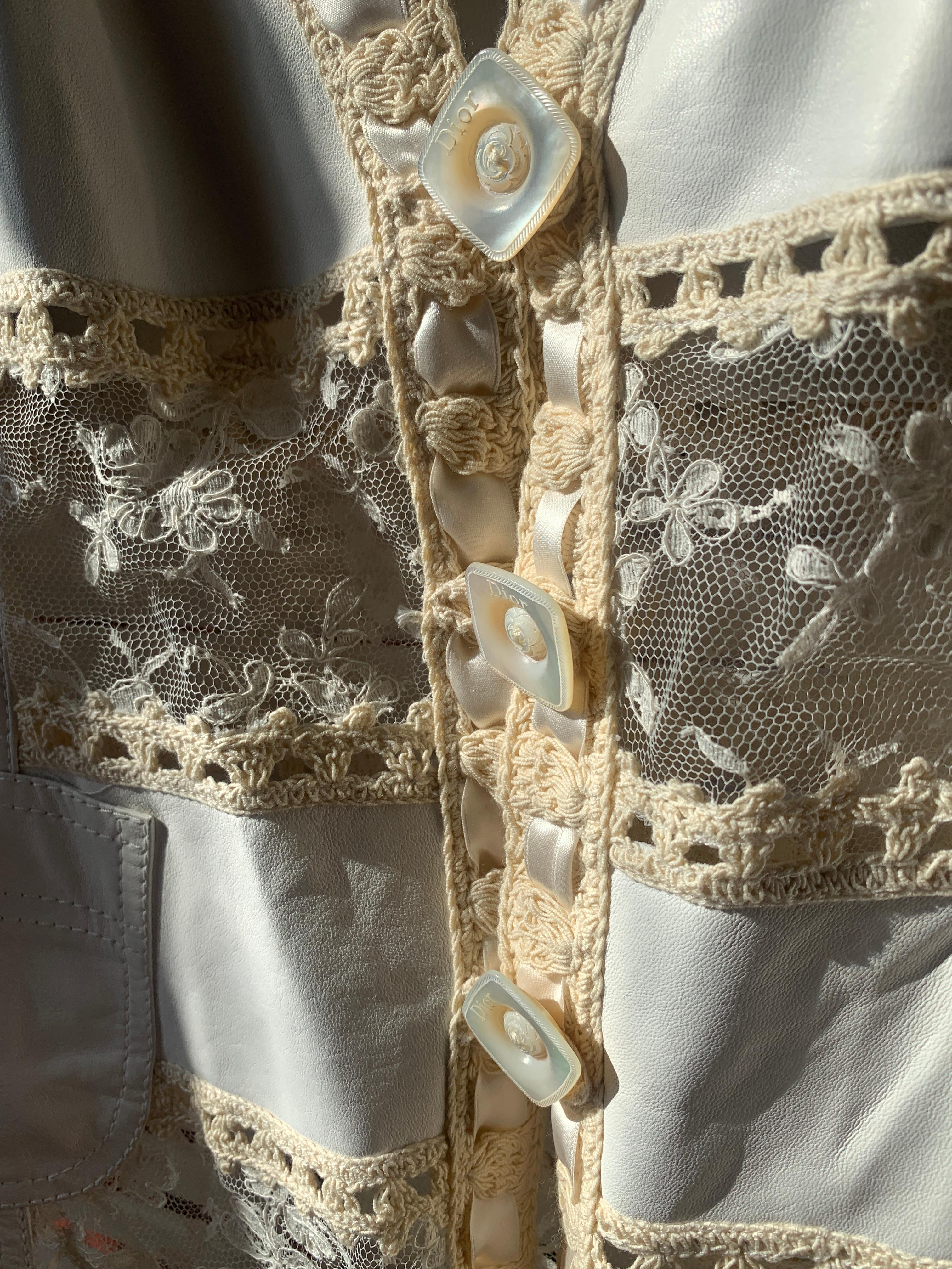 Galliano for Christian Dior leather jacket Spring / summer 2005 8