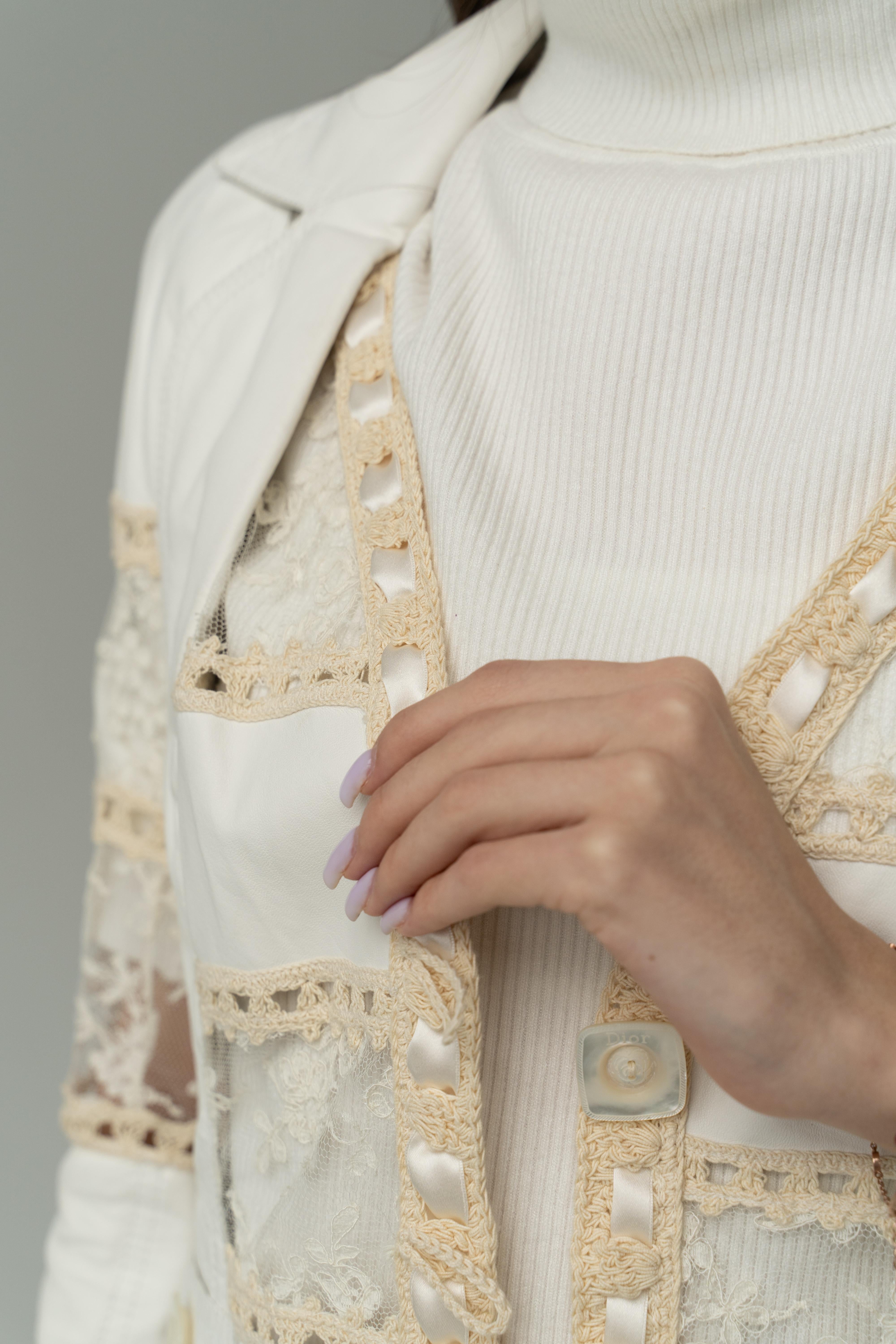 Galliano for Christian Dior leather jacket Spring / summer 2005 2