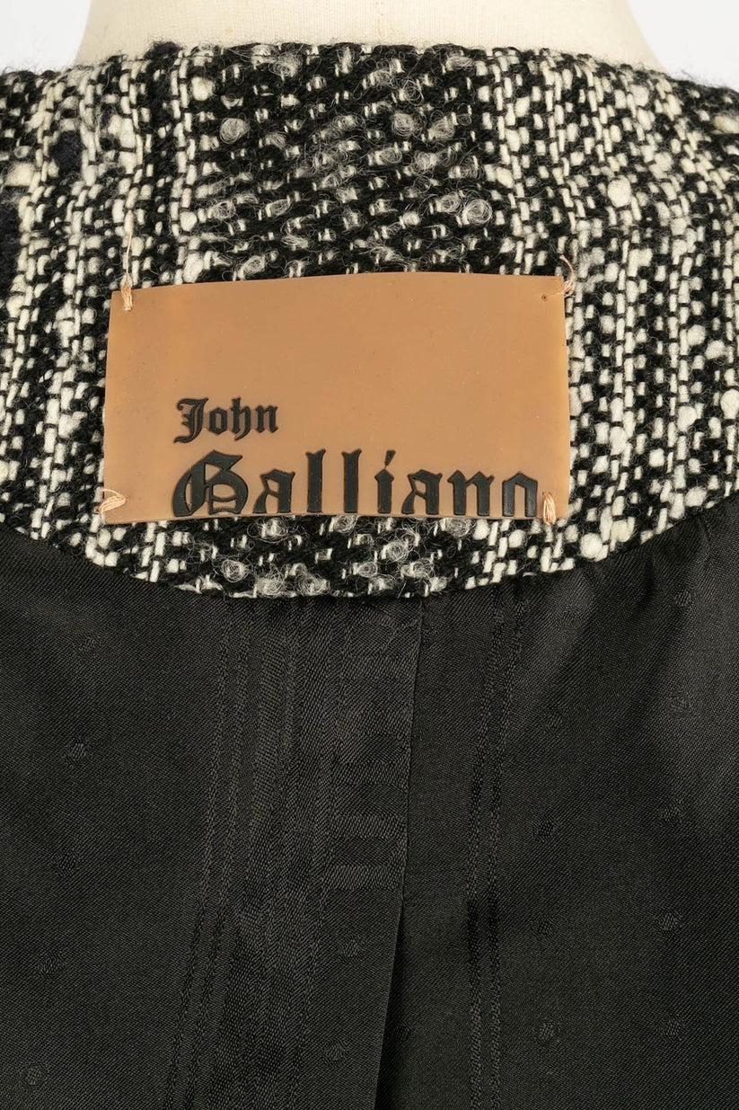 Galliano Grey Wool Jacket For Sale 3