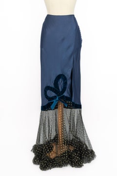 Galliano Langer Seidenrock