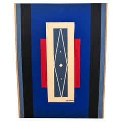 Galliano Mazzon Collage, Postmodern Artwork from Italy, signed