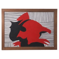 Painting by Galliano Mazzon, titled *Apocalypse*, tempera on Masonite, signed