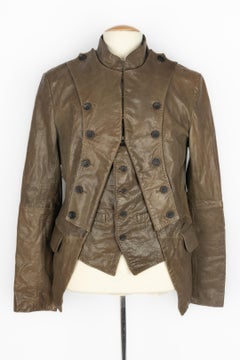 Galliano men leather jacket