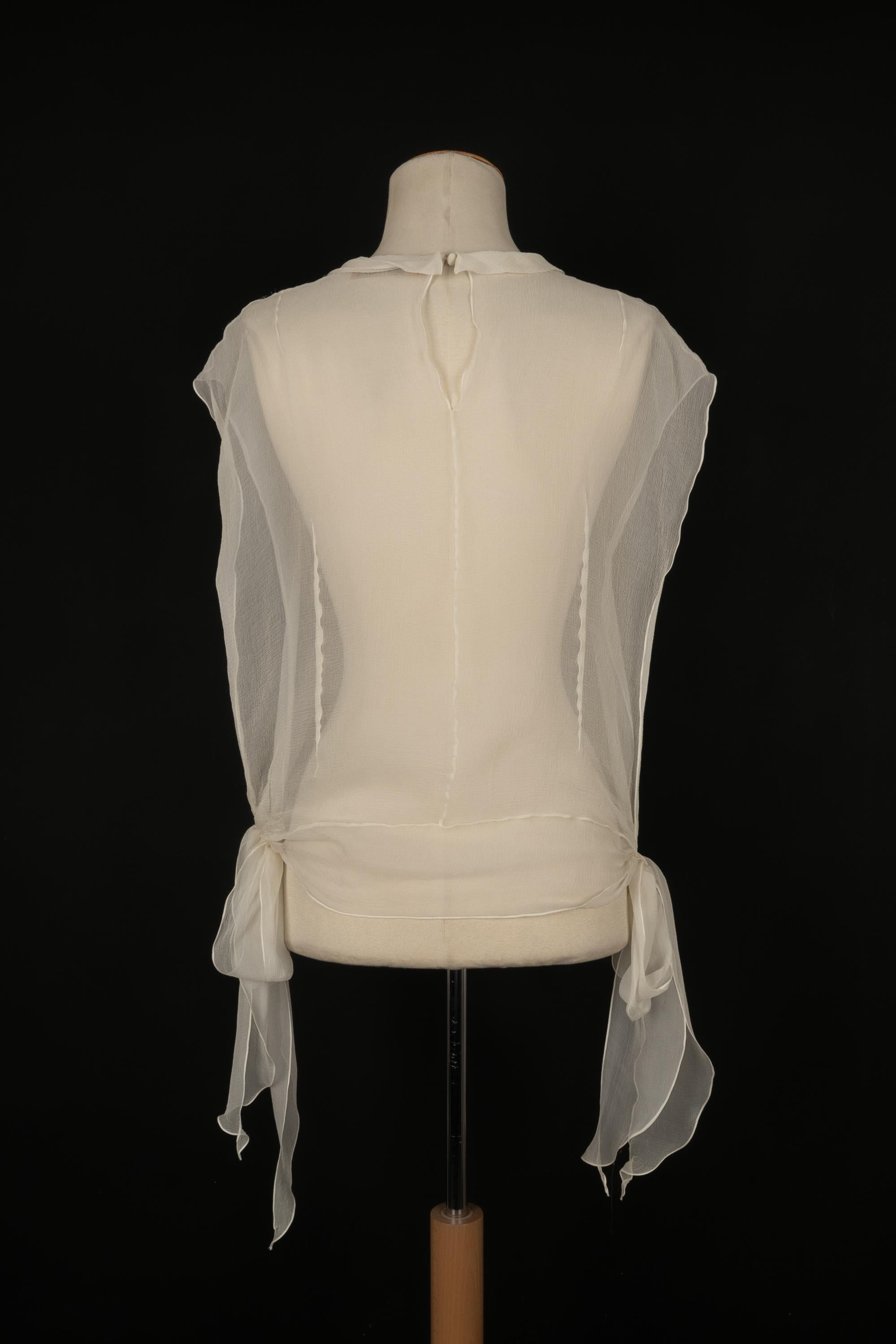 Galliano muslin top In Excellent Condition For Sale In SAINT-OUEN-SUR-SEINE, FR