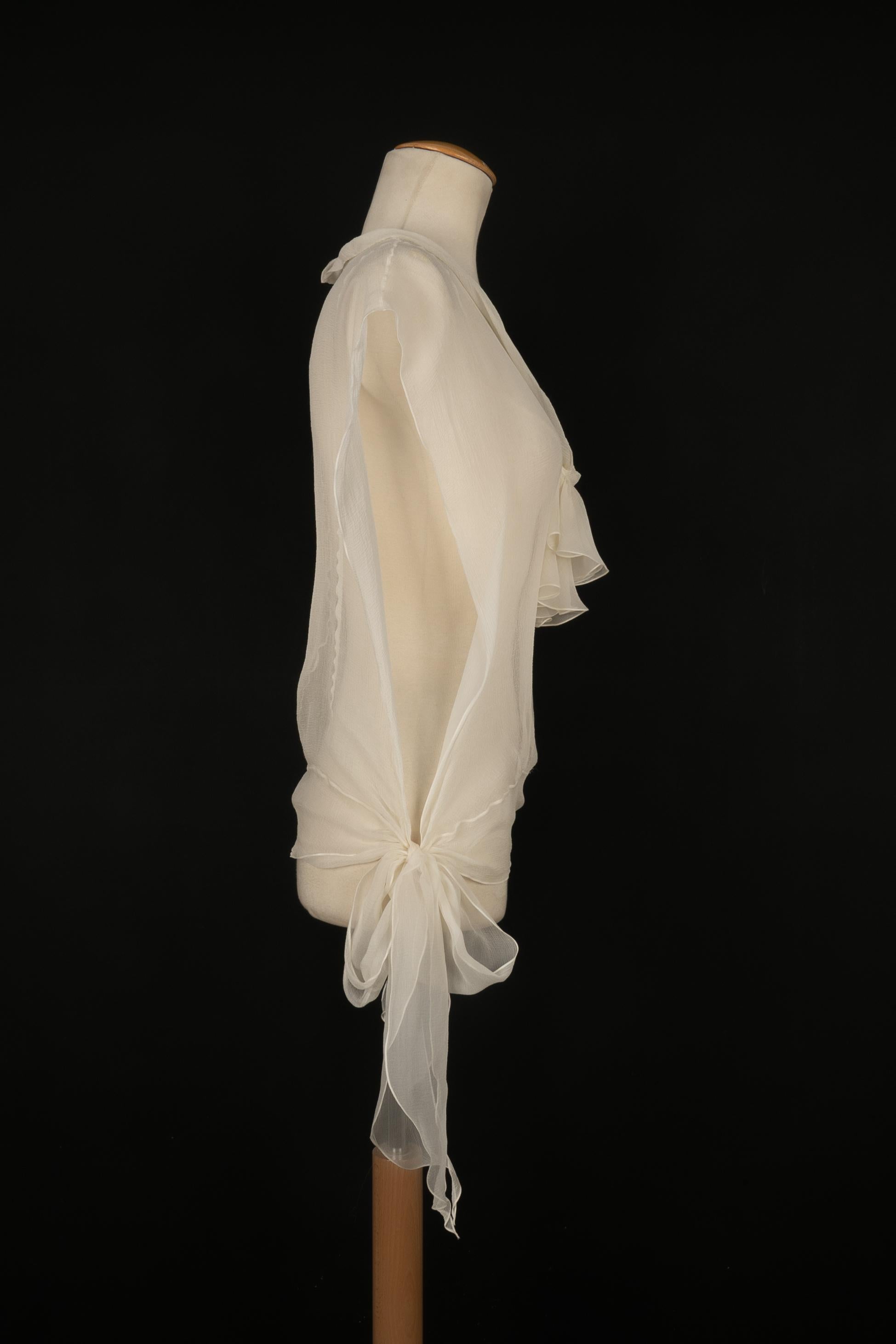  Top en mousseline Galliano Unisexe 