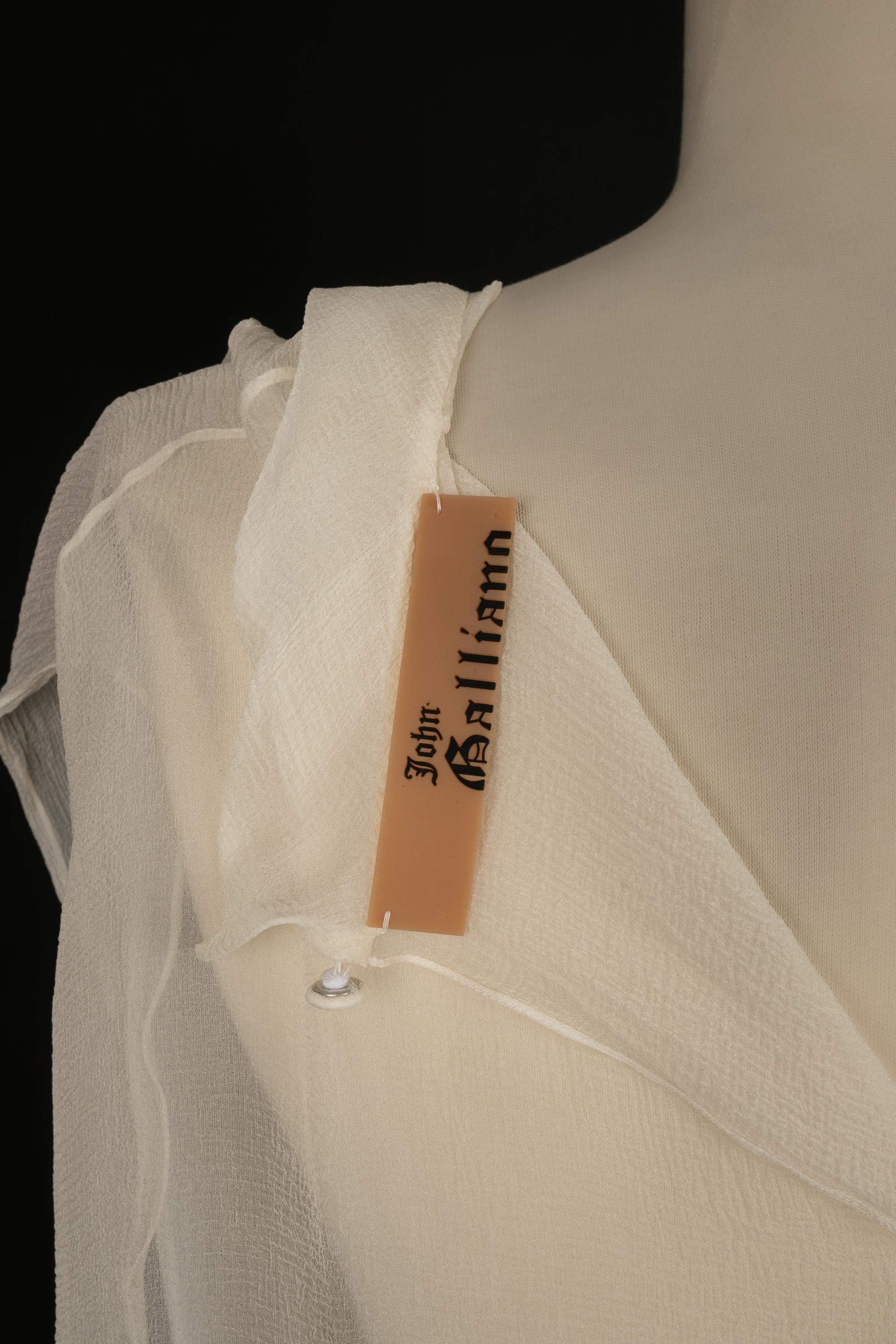 Top en mousseline Galliano 4