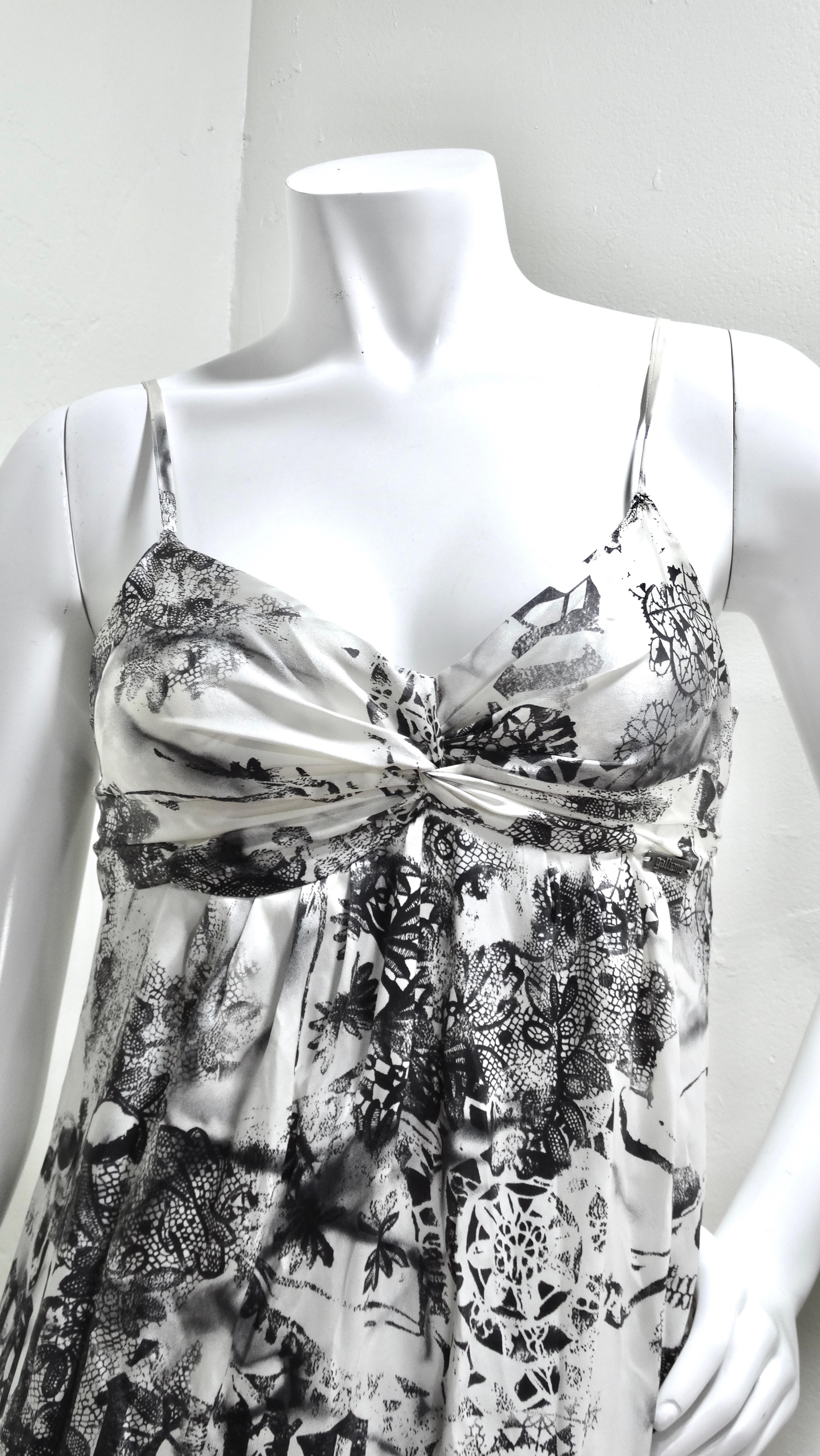 Women's or Men's Galliano Printed Slip Dress For Sale